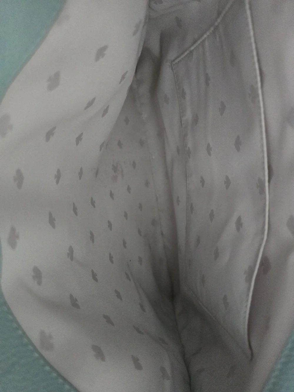 kate spade Light Blue Leather Tote Bag